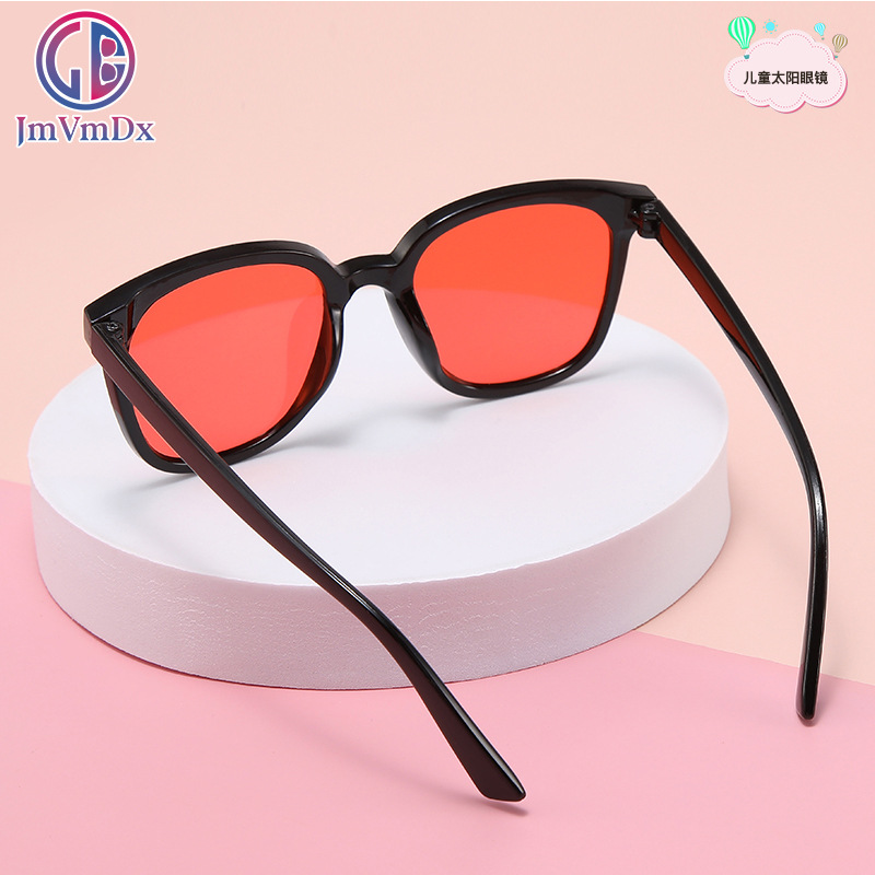 New Retro Children's Alphabet Sunglasses for Girls, UV Protection, Color-Changing Fashion Trendy Sunglasses, Wholesale