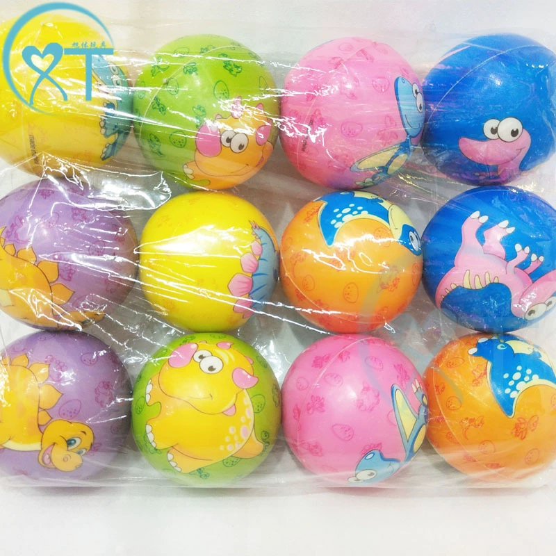 Трансграничный 63 мм мультфильм Динозавр мяч давления ПУ мяч оптом пена детские развивающие игрушки Губка вентиляционный мяч оптом