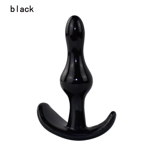 Anal plug two beads-black