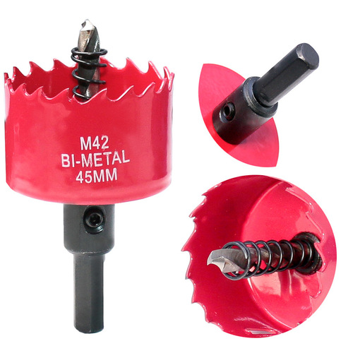M42 bimetal woodworking hole opener gypsum board PVC plastic iron plate downlight drilling drill bit round hole expander