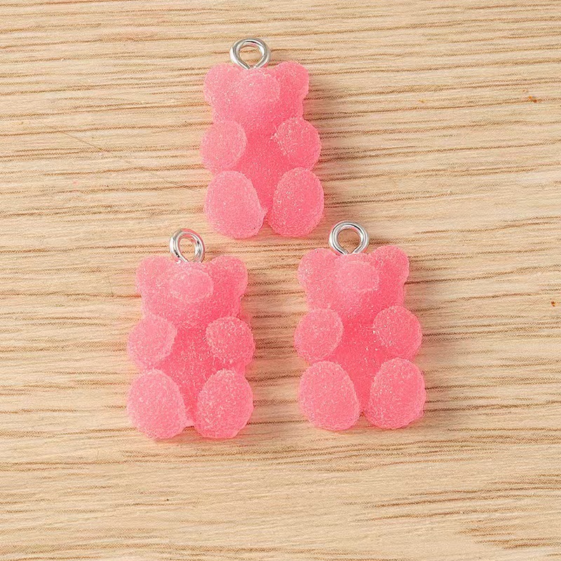 DIY Ornament Accessories Classification 1 Piece Plastic Resin Heart Shape Pendant