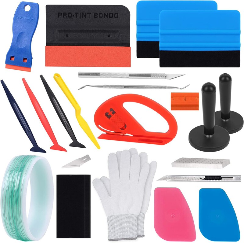 Auto film tool suit window solar film special tool beef tendon hard scraper tool cross-border suit