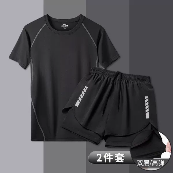 Elite two-piece set [Elite short-sleeved + black pants] --- the same style as the Internet celebrity