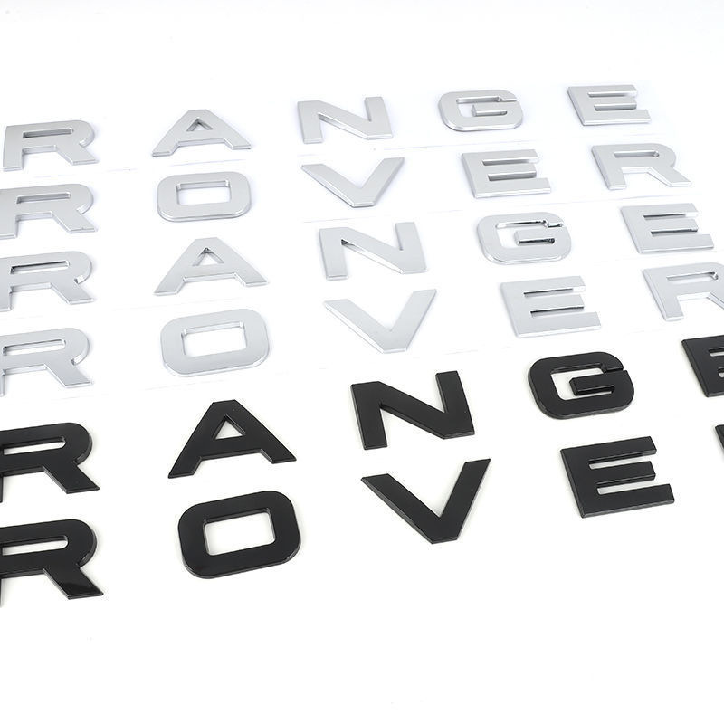 Suitable for Land Rover English Car Logo Range Rover Discovery Range Rover Evoque Hood Logo Letter Labeling