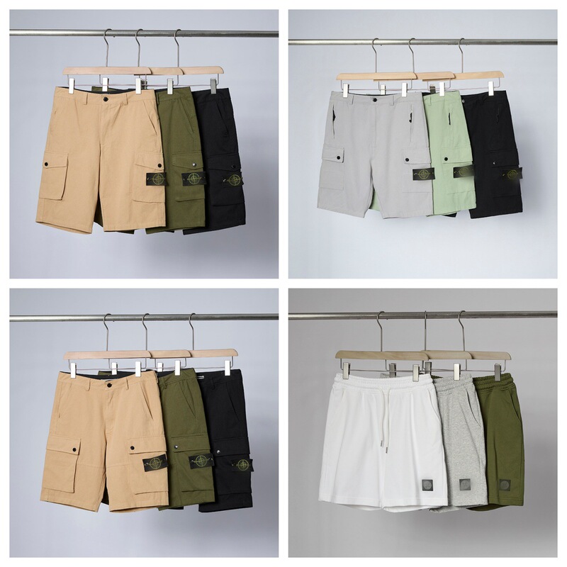 American-Style Stone Wash Workwear Casual Shorts with Side Logo and Multiple Pockets, Unisex, Thin Style, Export Dropshipping American-Style Stone Wash Workwear Casual Shorts with Side Logo and Multiple Pockets, Unisex, Thin Style, Export Dropshipping