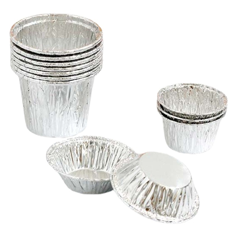 Egg tart mold disposable tin foil egg tart holder aluminum foil Portuguese egg tart base holder high egg tart cup cake mold