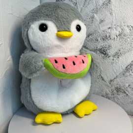 玩具会呼吸小企鹅四挡机芯发光熊安抚玩偶哄睡音乐娃娃安抚神器