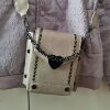 Retro small bag for oily skin, capacious trend wallet, universal shoulder bag