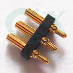 3pin间距2.54弹簧针连接器电流5V1Apogo pin 弹簧接线端子接触针
