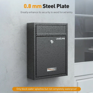 One-Piece Proofing Door Letter Box, Home Community Outdoor Inbox, Wall-Mounted Newspaper Box, Outdoor Lockable Opinion Box
