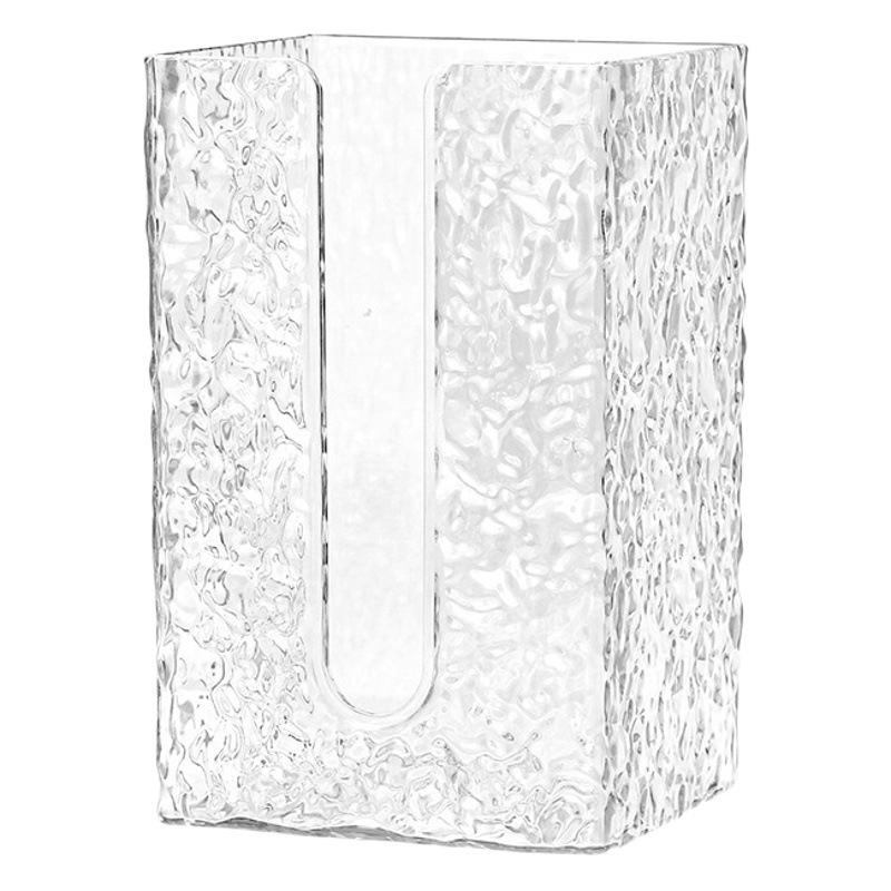 [Caja de pañuelos de patrón de glaciar] ins agua ondulación martillo patrón caja de pañuelos mascota multifuncional montado en la pared caja de pañuelos al por mayor