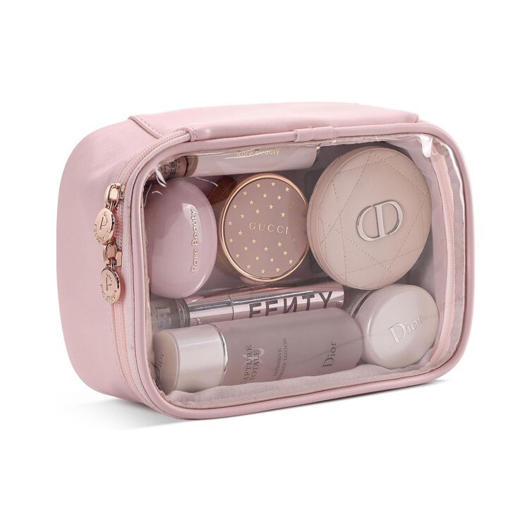 Clean Cosmetic Bag, Double Cosmetic Bag with Polyurethane Skin, Storage for Auto Accessories, Tourism for Women and Girls