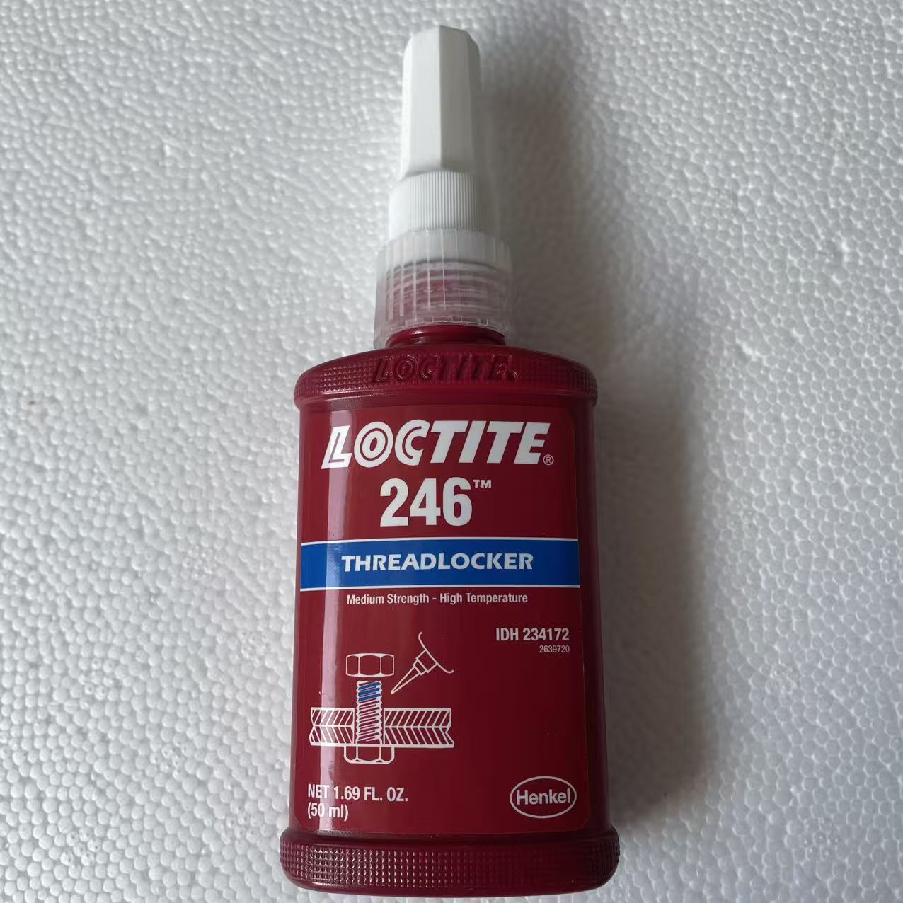 乐泰246螺纹锁固剂乐泰LT246胶水中强度螺丝紧固螺纹胶50ml