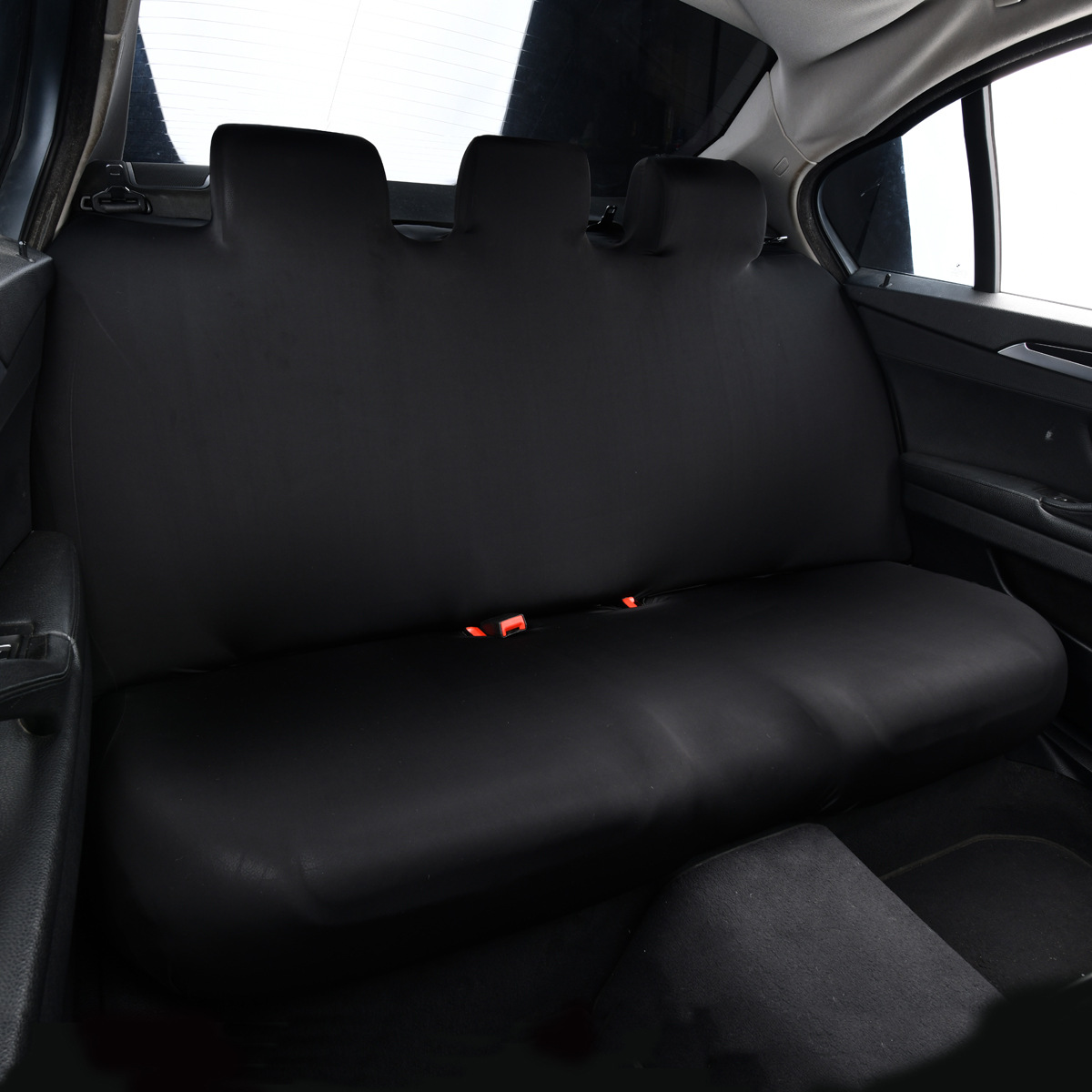 Elastic car cooling rear seat cushion cover, ice silk backrest seat cushion integrated seat protector, universal fit