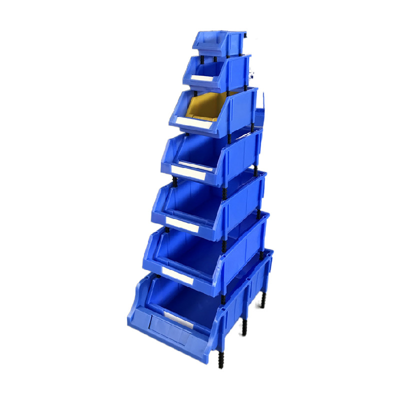 厂家现货深圳仓储仓库整理货架盒 斜口塑料分类盒 五金工具配件盒