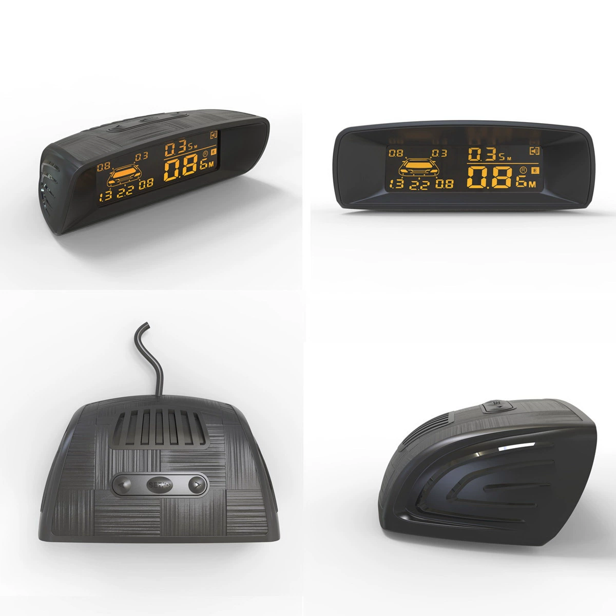 Парковочный радар для авто (Two Wolf God NY-7070) LCD голос, 8 сенсоров, обнаружение на дистанции 0.3–2.0 м
