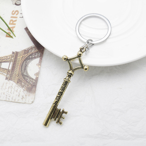Animation peripherals Attack on Titan Eren's key logo keychain pendant Attack on Titan