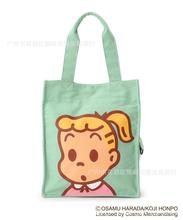 日本新款卡通原田治可爱帆布包大容量动漫百搭购物袋手提手拎包潮