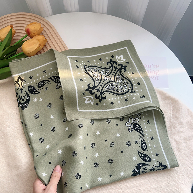 Herringbone simple impresión bufandas cuadradas coreanas pequeñas fragancias damas profesionales con bufandas de moda bufandas decorativas