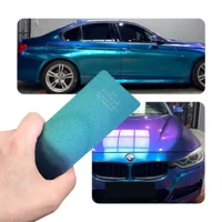 Трансграничная оптовая продажа автомобиля PET Diamond Purple Charm синий (яркий) цвет, меняющая цвет краска, защитная пленка, полная автомобильная пленка, меняющая цвет