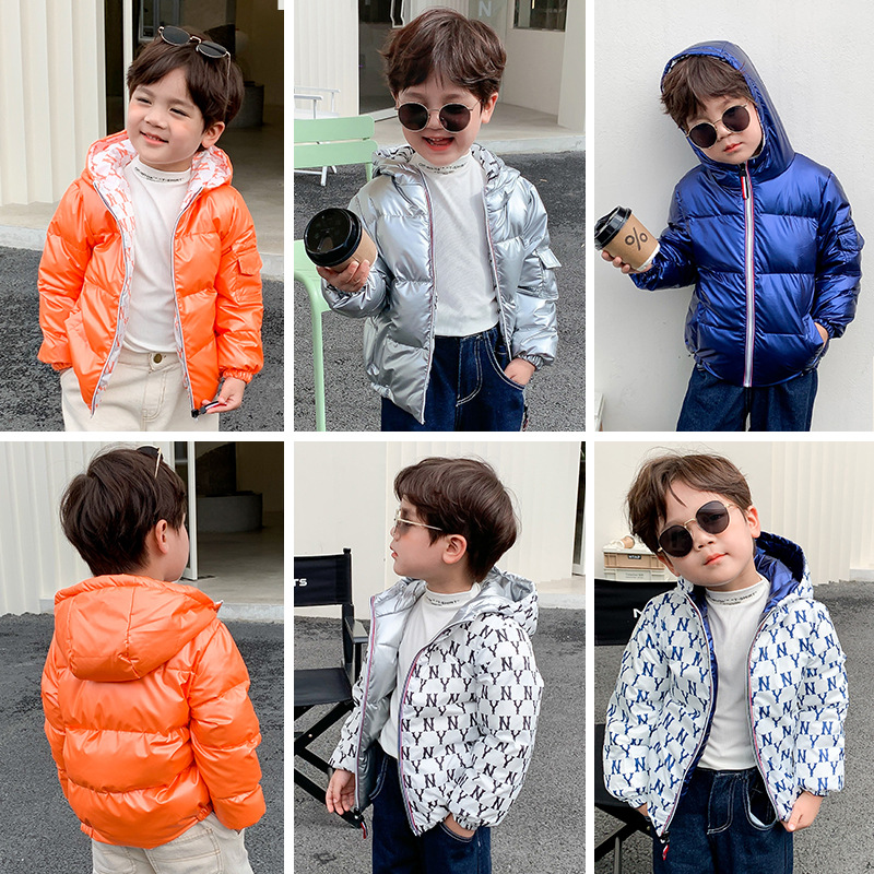 children Down Jackets Autumn and winter new pattern Children's clothing Double face thickening Down Jackets men and women baby Korean Edition coat