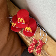 マクドナルド人形服ネクタイアクセサリーウエストハイランドペンダントキーロープバックルぬいぐるみ装飾バッグペンダント