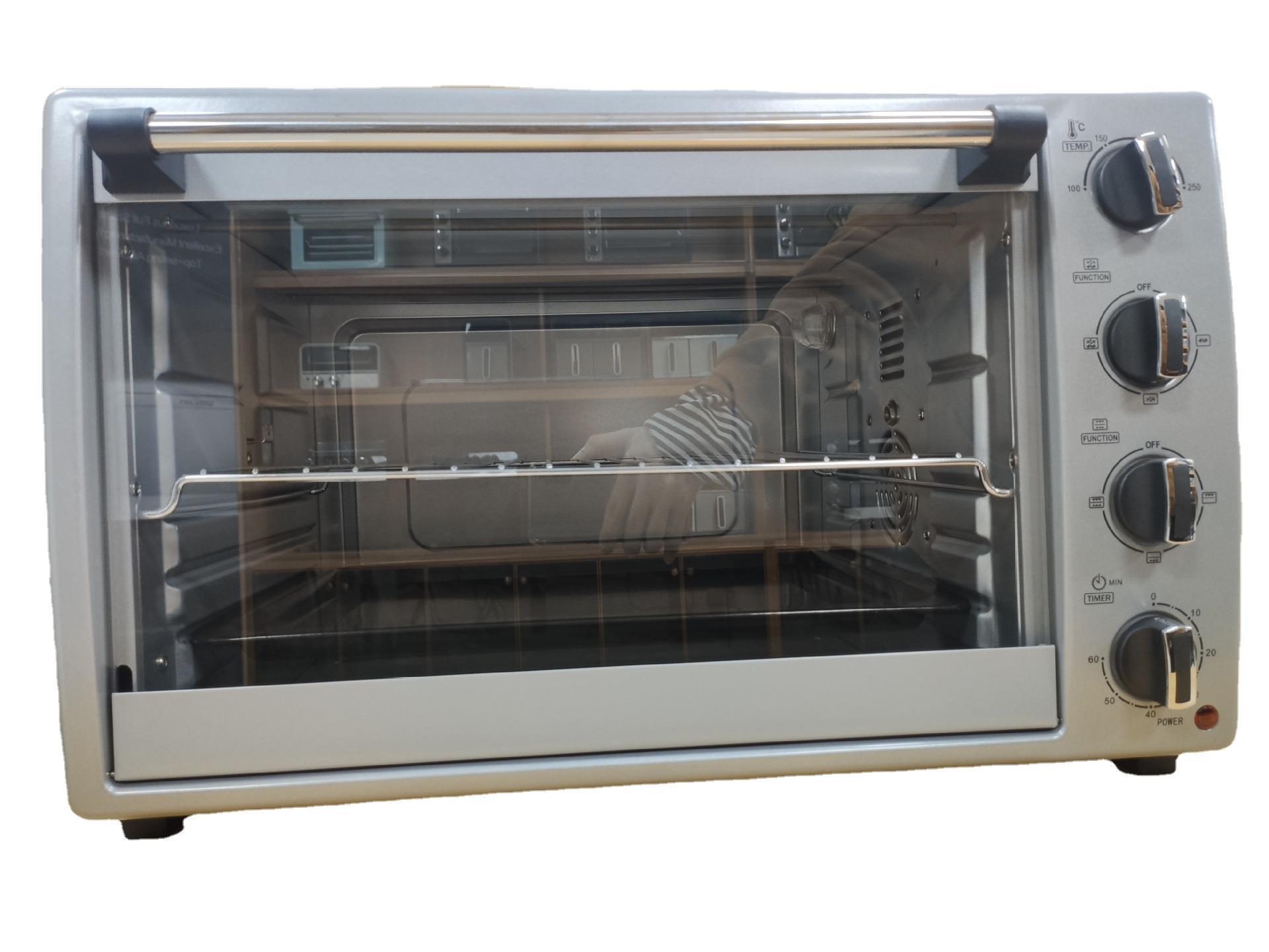 48L horno doméstico de comercio exterior gran capacidad multifuncional horno de convección visual fábrica a granel personalizado KS48