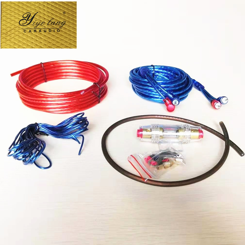 跨境供应汽车音响线 低音炮套线 汽车音响套线2000W现货可批发