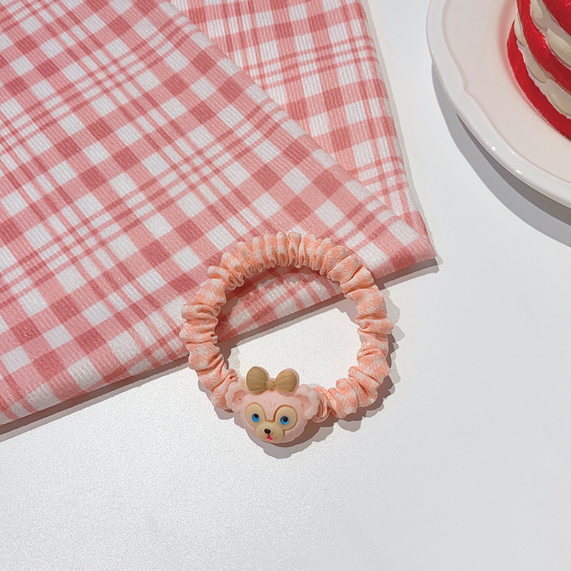 Internet celebridad de dibujos animados lindo pelo cuerda chica banda de pelo ins banda de goma lazo pelo dulce intestino delgado anillo bola cabeza accesorios para el cabello femenino