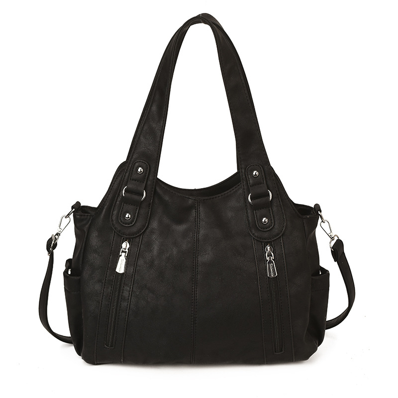 Explosión transfronteriza de comercio exterior bolso de hombro de cuero suave de bolso de mujer textura superior gran capacidad mochila de viaje