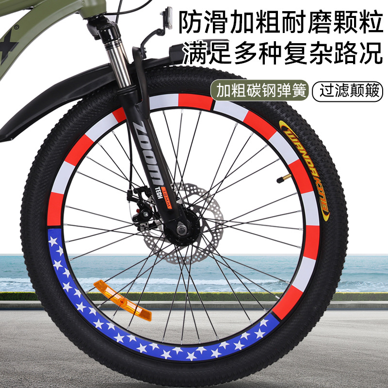 Bicicletas de montaña de amortiguación para adultos bicicletas de doble cilindro para estudiantes de secundaria adolescentes bicicletas de carretera 26 pulgadas
