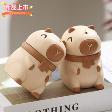 新品创意牙签盒按压式可爱牙签筒皮卡高级感卡通牙签定制