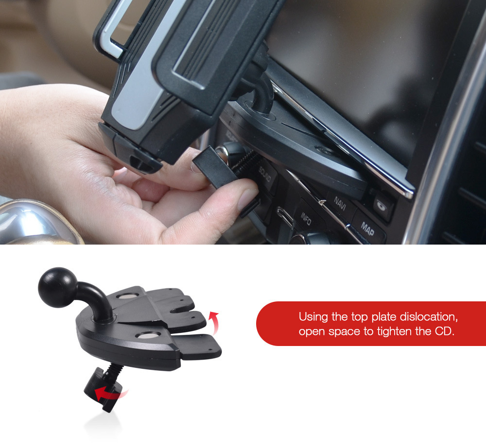 Car mobile phone holder CD port car bracket car mobile phone holder car air outlet navigation mobile phone holder