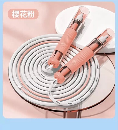 New double-bearing jump rope with transparent handle, featuring a high-quality steel double-bearing 3.0 design, suitable for speed training, students, and middle school entrance exams