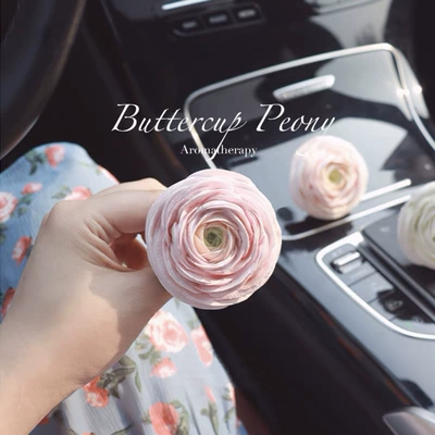expansion stone ornaments women, Car Perfume Aromatherapy - pale-pink-peony