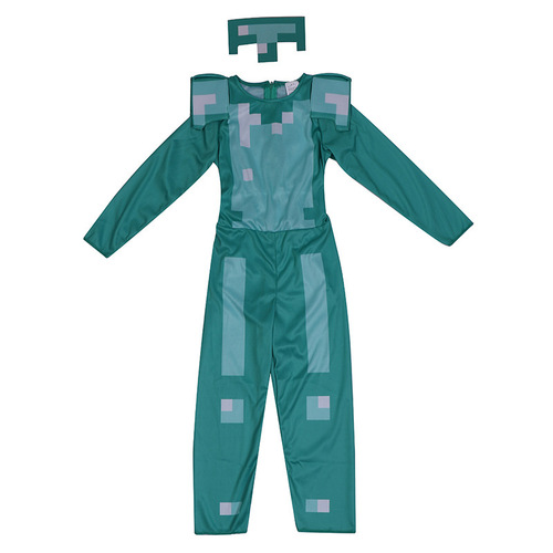 My World Halloween Children's Costume Diamond Armor Game Playing Party Dress Armor Cosplay Costume