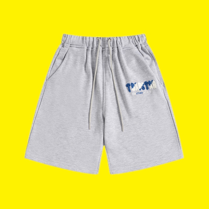 Comercio exterior transfronterizo Trapstar Arco Iris letras gradiente toalla bordado de manga corta Camiseta niebla calle pantalones cortos traje