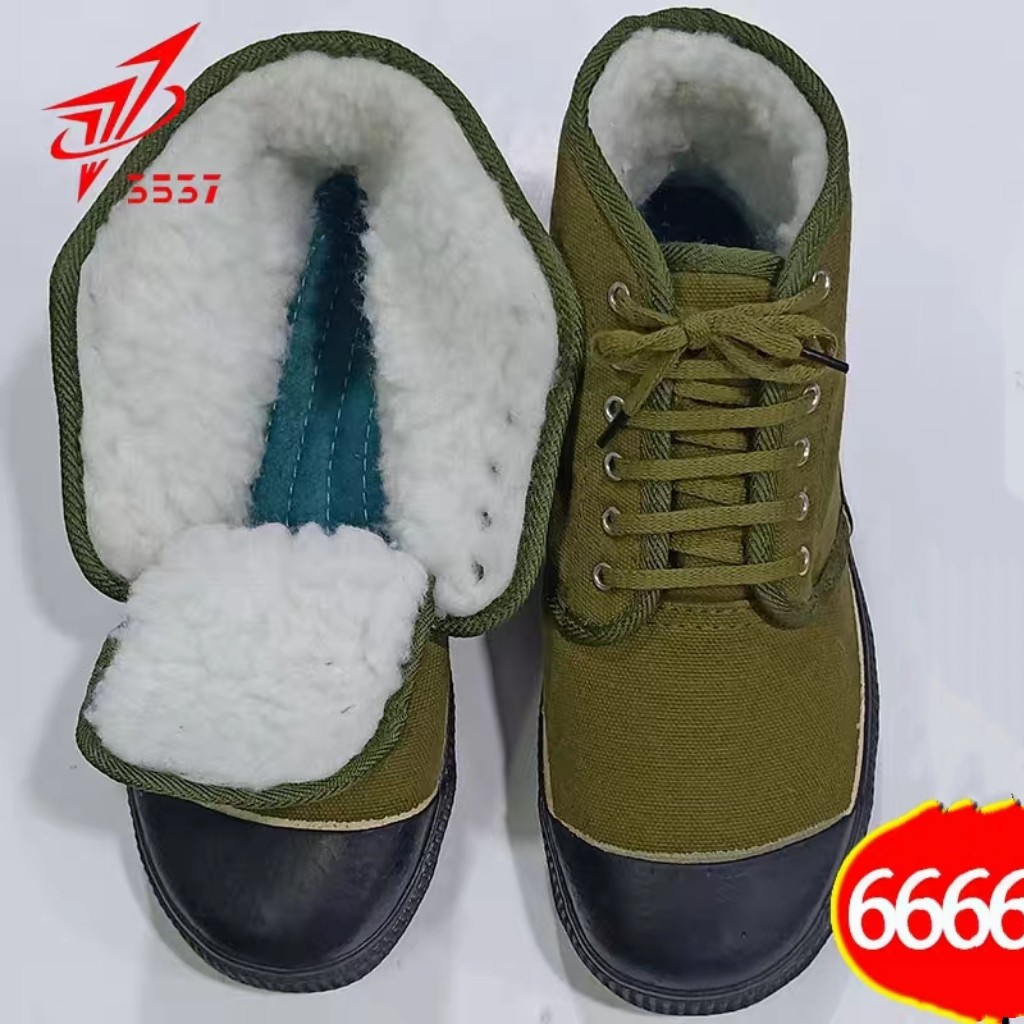 三五三七解放鞋正牌3537高帮棉鞋民工加绒保暖工地老式干活劳保鞋