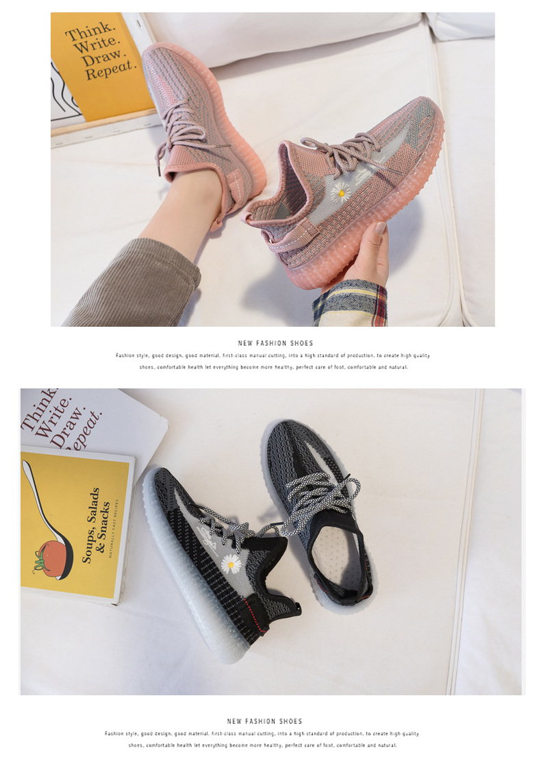 Scarpe in cocco Scarpe sportive da donna Scarpe estive nuove Scarpe in tessuto volante traspiranti Scarpe casual in rete da donna Scarpe Xiao Zouju da donna_voghion.com