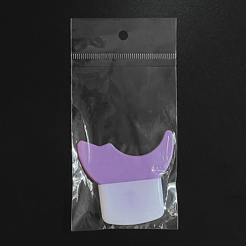 Silicona pestañas bisel novato dibujo Eyeliner rímel asistente herramienta de maquillaje ojo Crescent silicona suave bafle