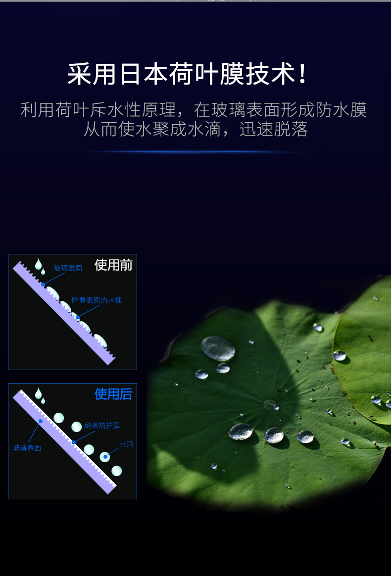 Japan's Kuaimet Rearview Mirror Rain-Proof Car Windshield Water Repellent Car Window Rain Enemy Coating Agent