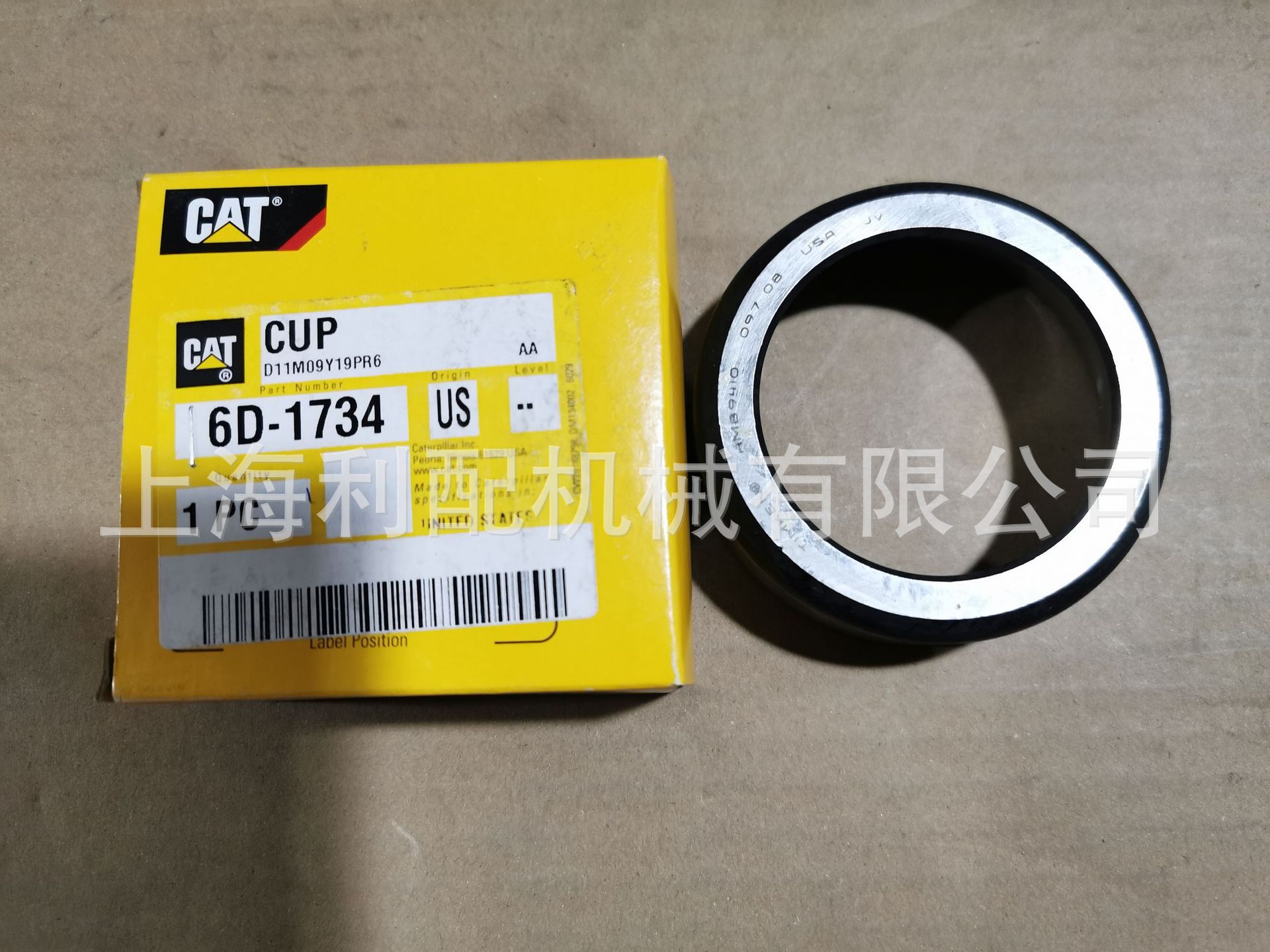 卡特彼勒6D1734    6D-1734: 锥形滚柱轴承外圈12F 14E