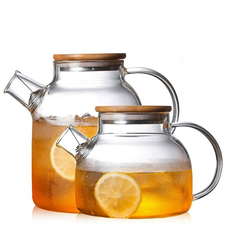 Japanese glass teapot, fruit tea, set, increased thickness