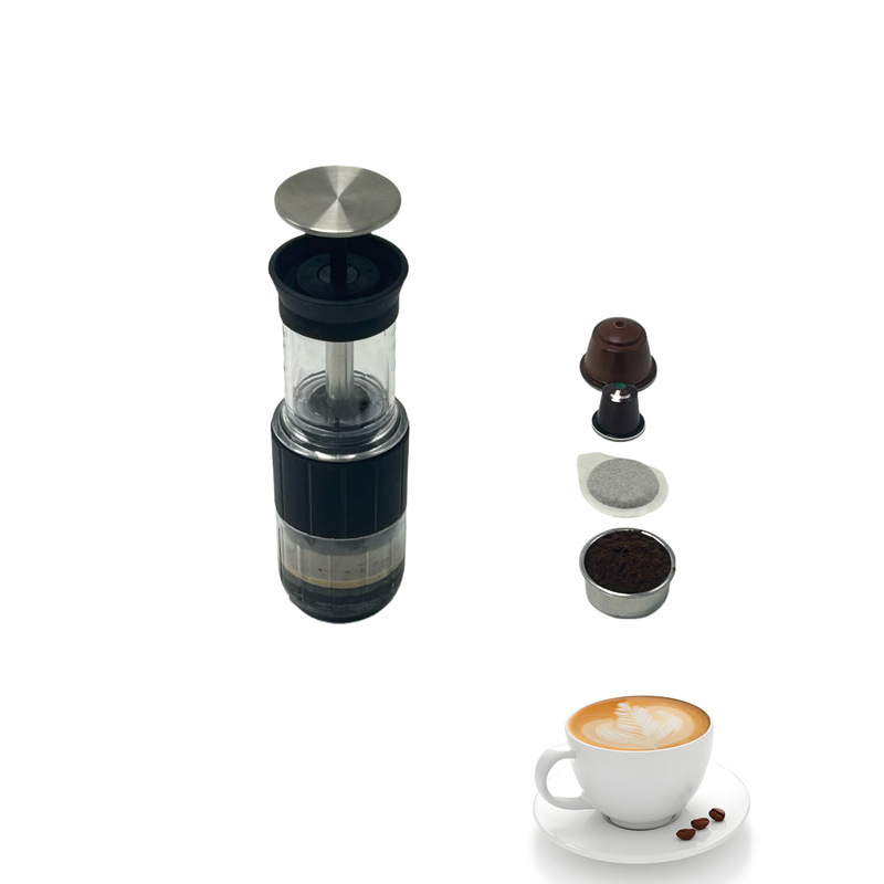 4-in-1 Multifunctional Mini Portable Espresso Hand-Pressed Coffee Machine Compatible with Nes Capsule Dg Capsule Coffee Powder 4-in-1 Multifunctional Mini Portable Espresso Hand-Pressed Coffee Machine Compatible with Nes Capsule Dg Capsule Coffee Powder