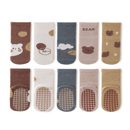 Baby Socks  Spring New Product Baby Toddler Socks Class A Cartoon Newborn Socks Silicone Anti-Slip Floor Socks
