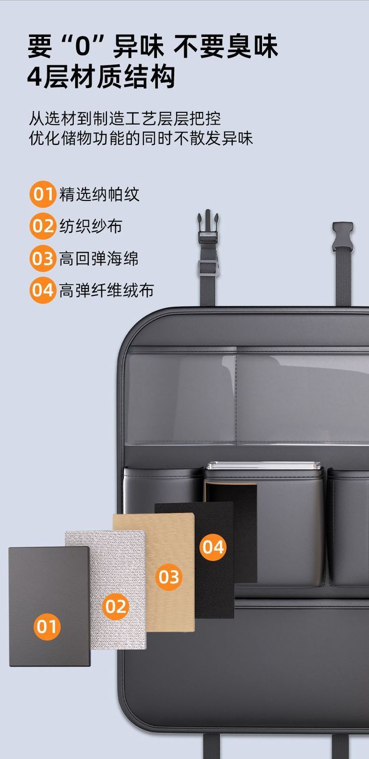 Car Trunk Storage Bag, Car Seat Back Rack, Car Supplies, Multifunctional Hanging Storage Bag