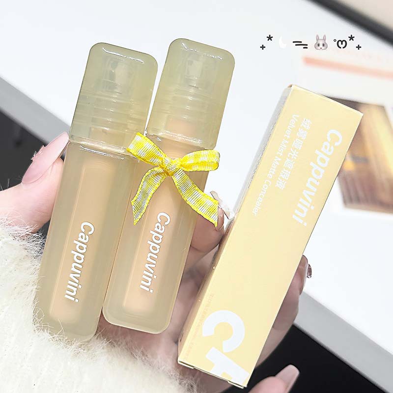 CAPPUVINI Velvet Mist opacificador mate para brillo facial, cubriendo los círculos oscuros, hidratando las marcas y no atascando el maquillaje.