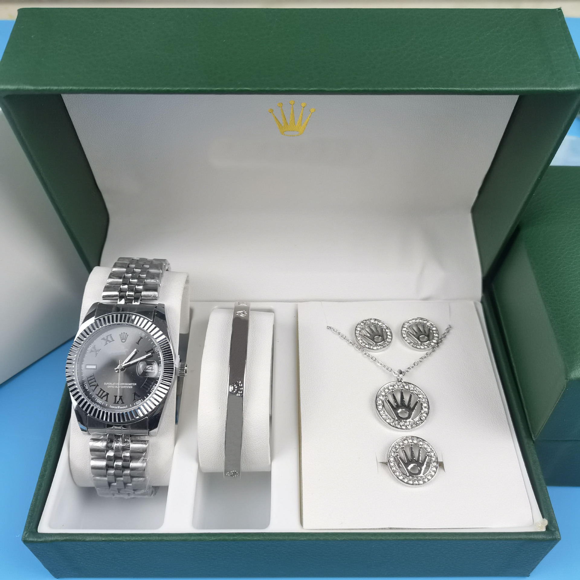Rolex Datejust Set 5-Piece Silver