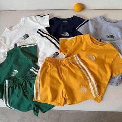子供スポーツスーツ半袖2025夏新作男の子Tシャツトレンドブランドベビーショーツ2点セットレディース薄手スタイル