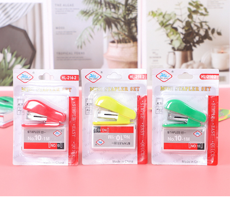 Students' Office Stationery Supplies Mini Stapler Kit No. 10 Order Nail display picture 1